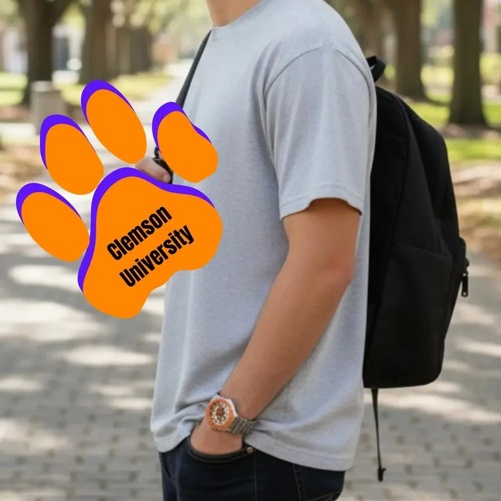 Clemson Tigers Competitor AnonChrome Color Bezel Watch